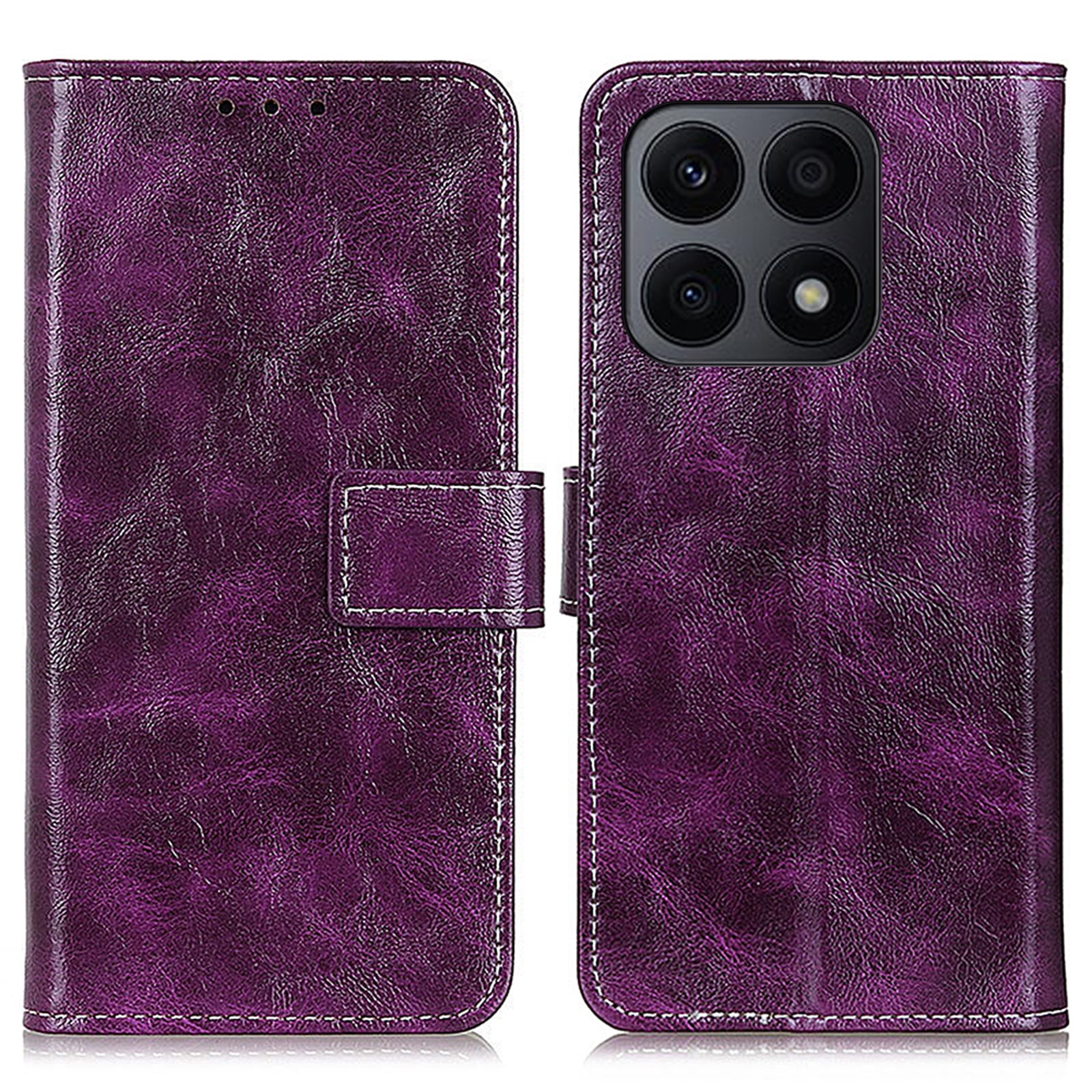 For Honor X8a 4G PU Leather Phone Cover Retro Crazy Horse Texture Stand Wallet Phone Case For Honor X8a 4G PU Leather Phone Cover Retro Crazy Horse Texture Stand Wallet Phone Case